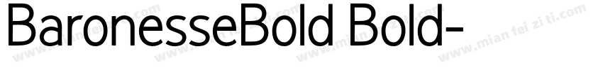 BaronesseBold Bold字体转换